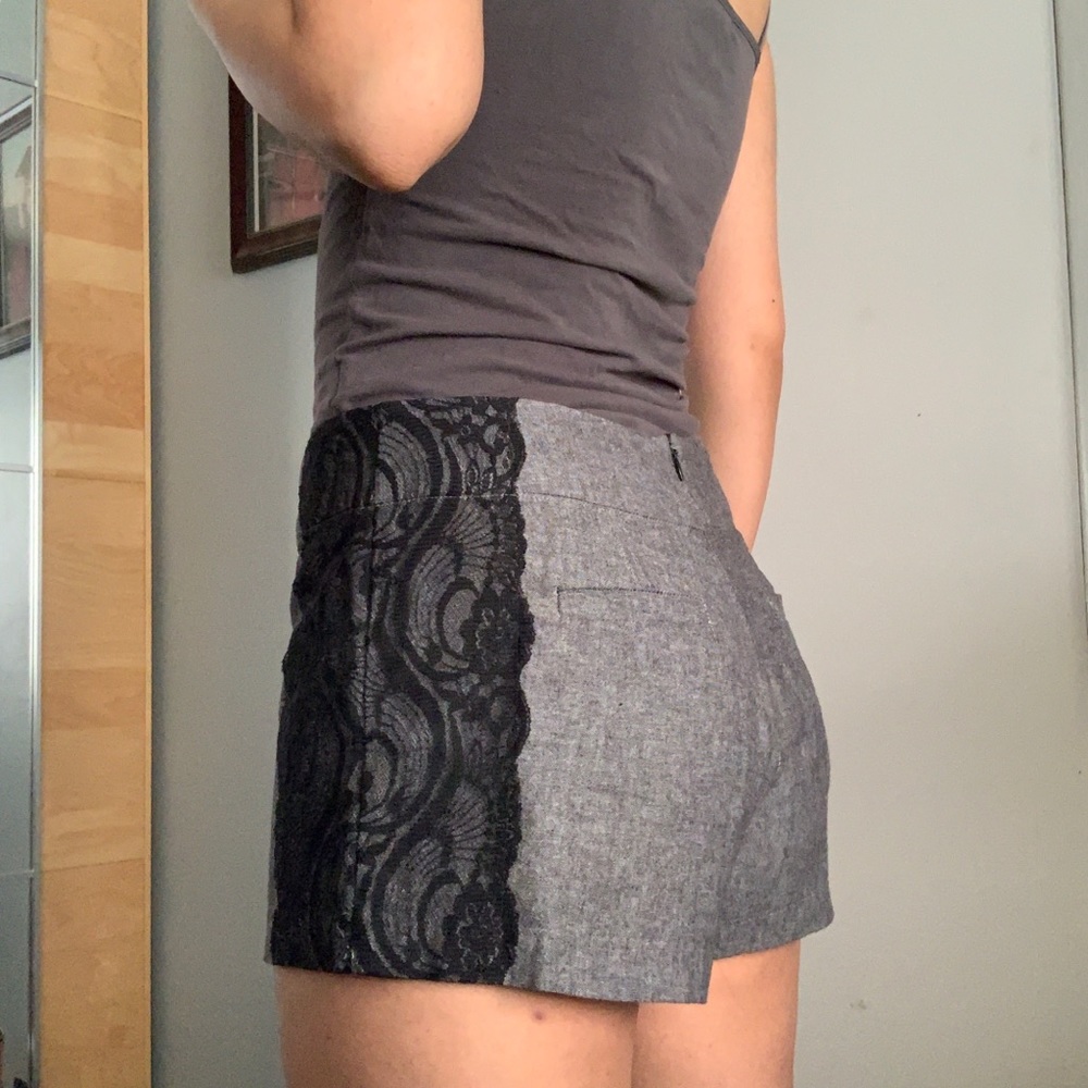 UO Lucca Couture High Waisted Lace Tap Shorts